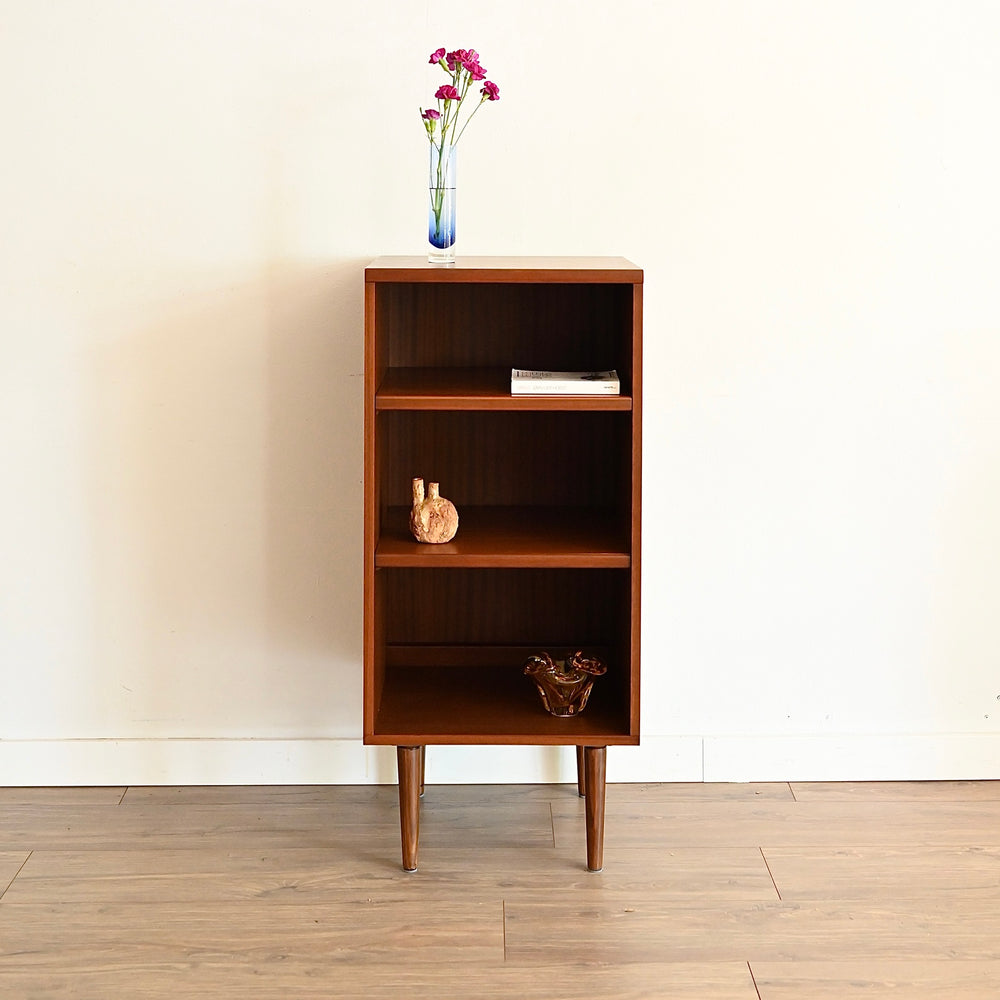 Mid Century Walnut Bookcase Bookshelf by Noblett