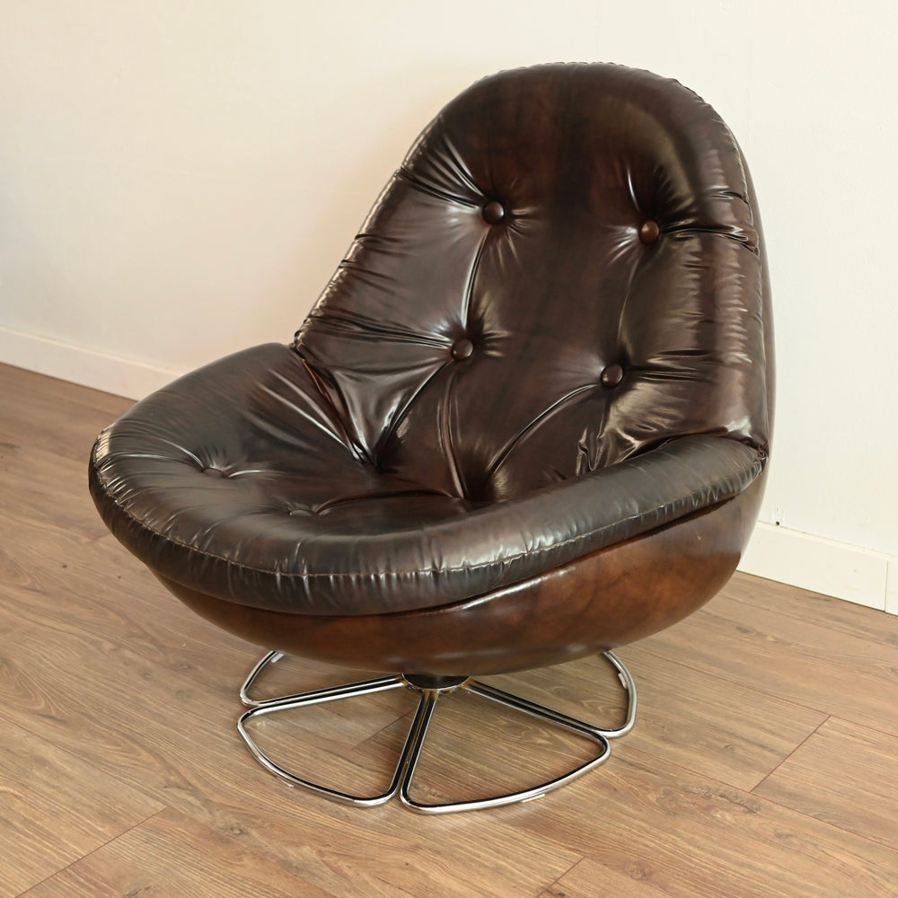 Retro 1970s Swivel Pod Armchair by Namco - multiple available