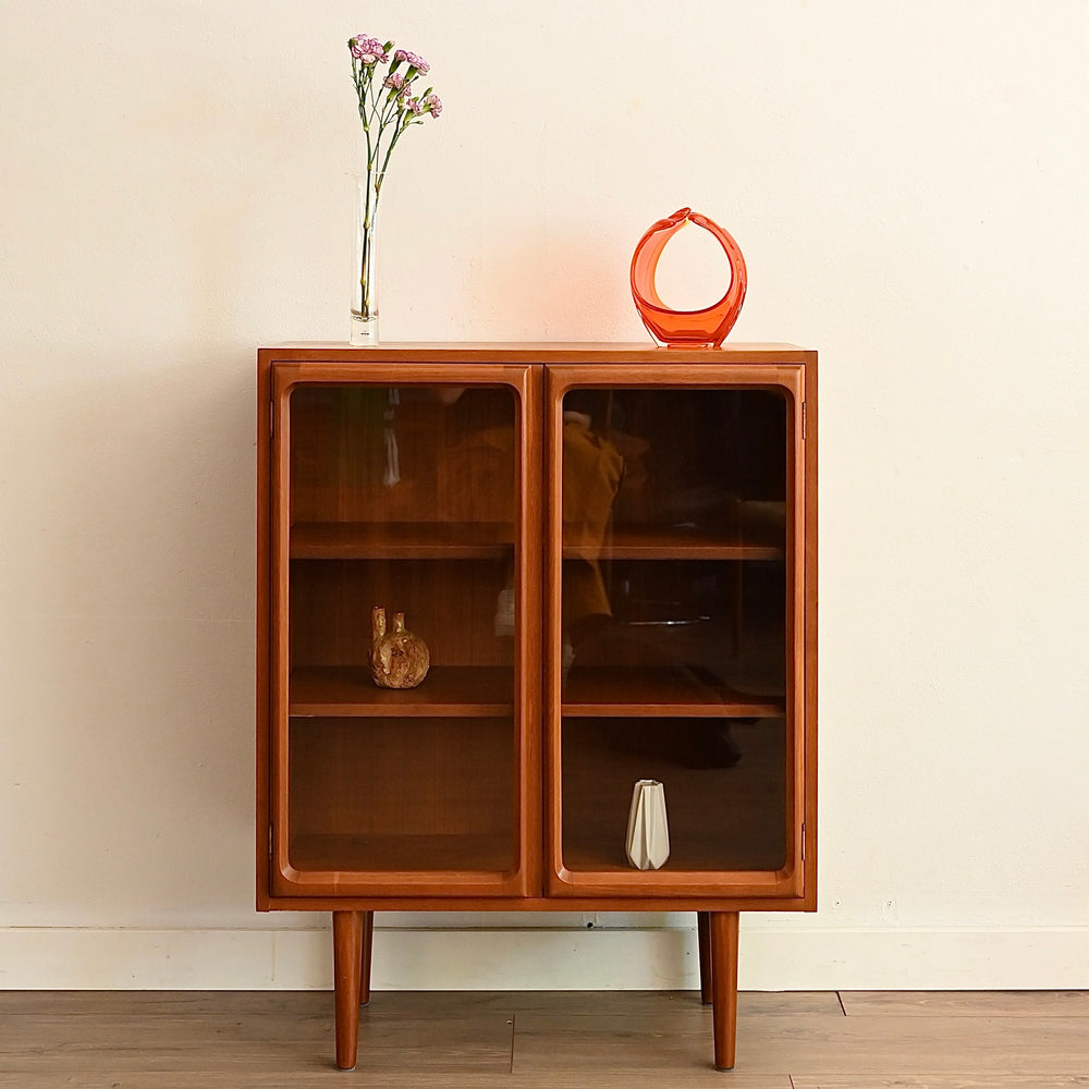 Mid Century Teak Sideboard Display Cabinet by Chiswell
