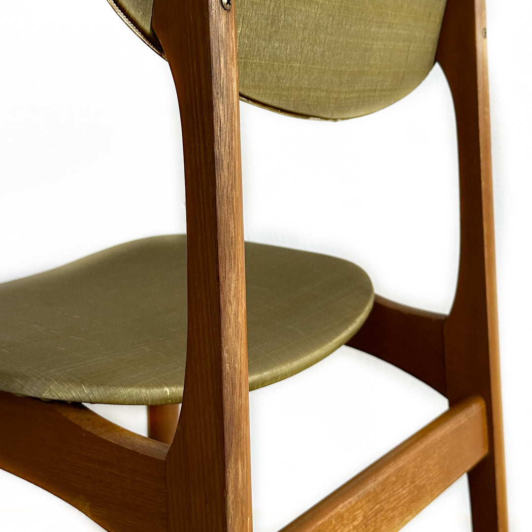 4x Mid Century Teak Dining Chairs by Elite