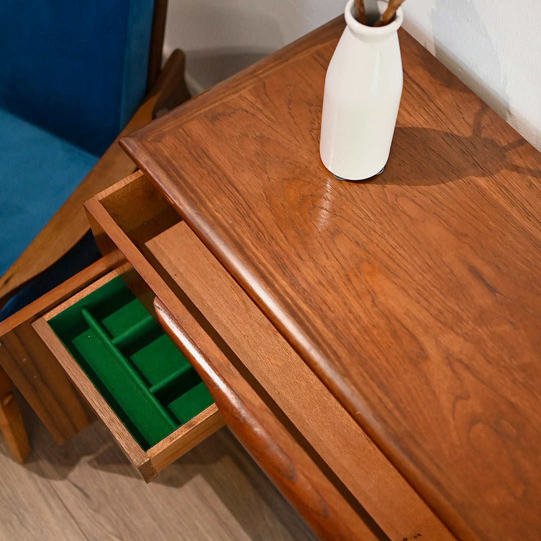 Mid Century Teak hall stand sideboard buffet by Burgess Furniture