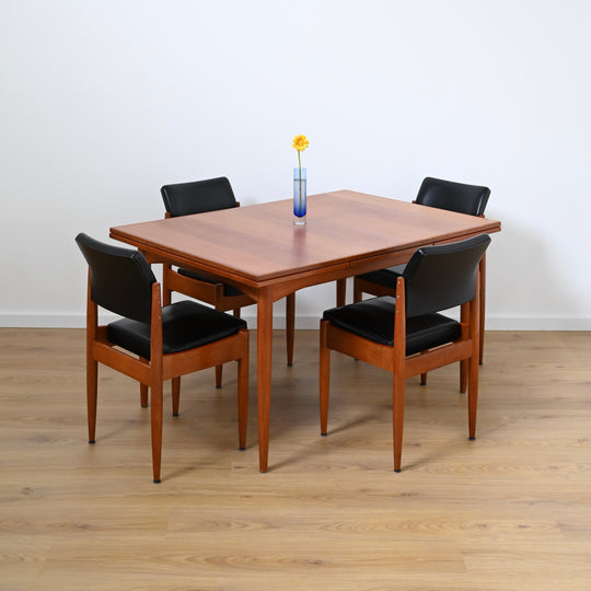 Parker Mid Century Teak Nordic Extendable Dining Table