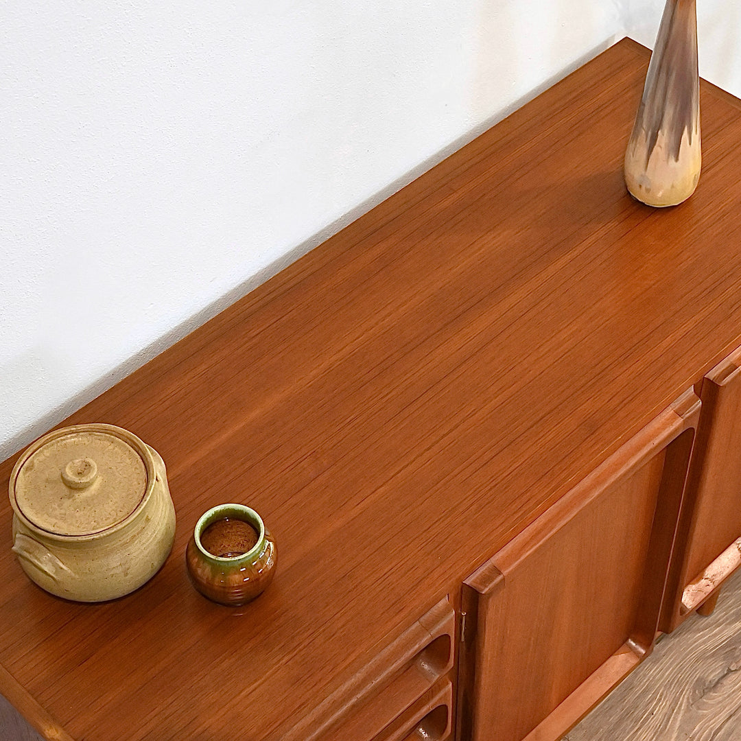 Mid Century Teak Sideboard LP Record Cabinet by Chiswell