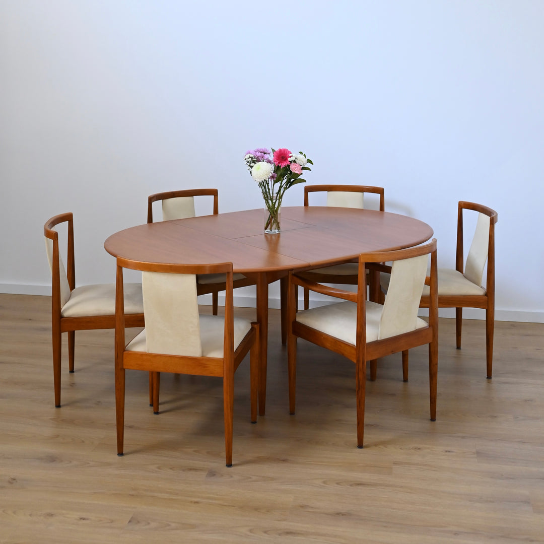 Parker Teak Round Extendable Dining Table