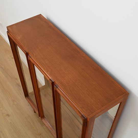 Mid Century Teak Sideboard Credenza Display Cabinet by Chiswell