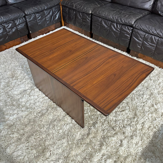 Mid Century Afra and Tobia Scarpa for B&b Italia Rosewood Nesting “Artona” Coffee Tables