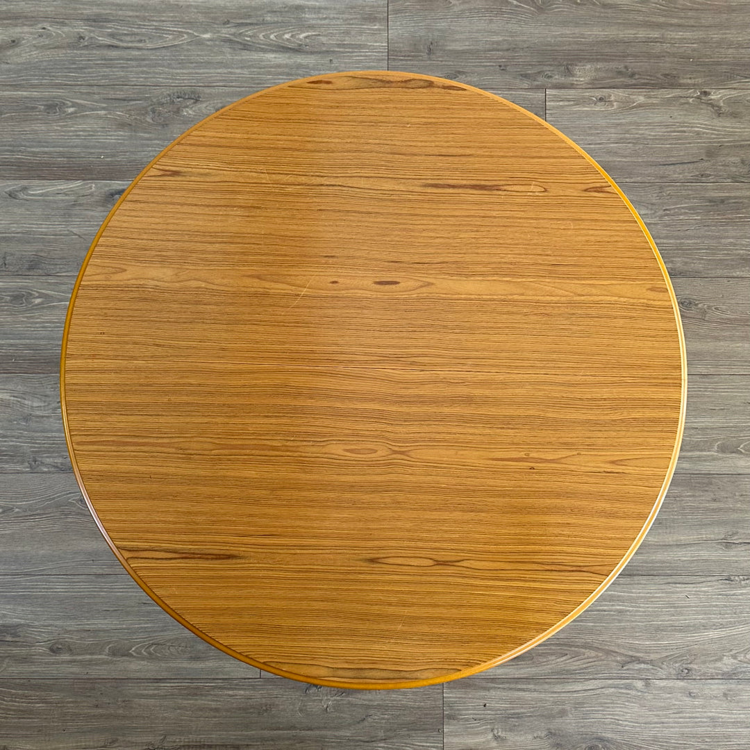 Mid Century Round Extendable Dining Kitchen Table by CRO