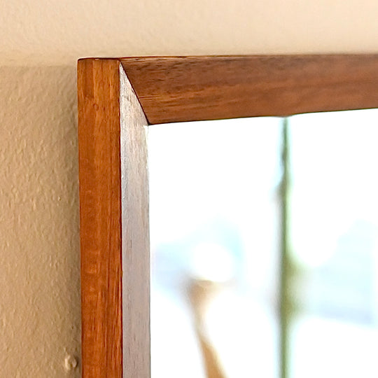 Mid Century Teak Wall Mirror