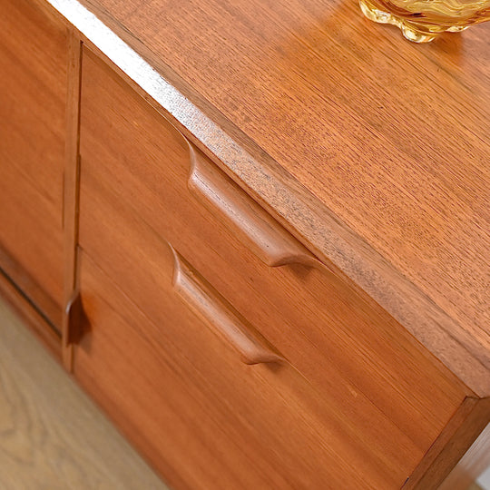 Mid Century Teak Dresser Drawers Low Boy Sideboard by Maison Paul