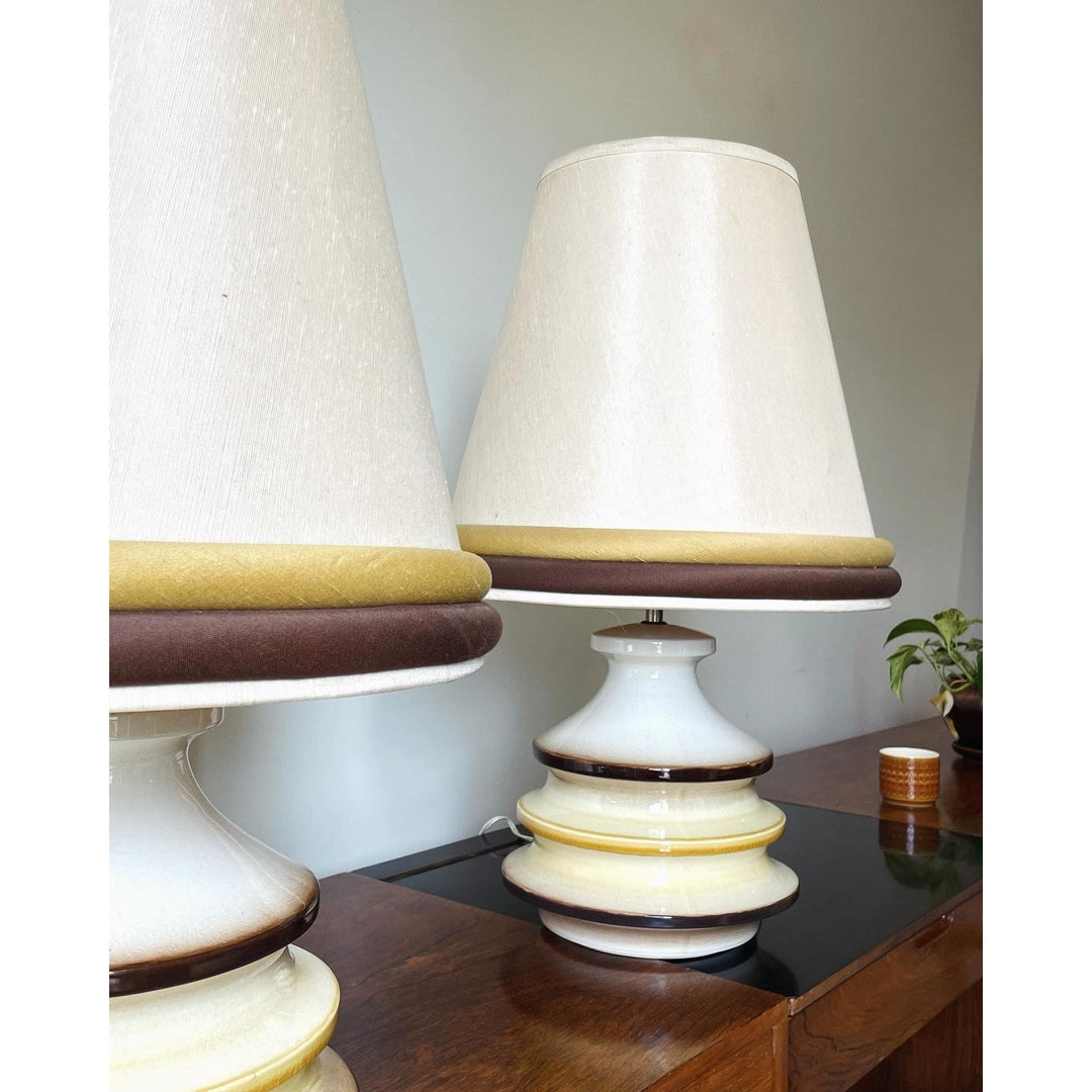 Pair of Mid Century Ceramic Ellis Style Table Lamps