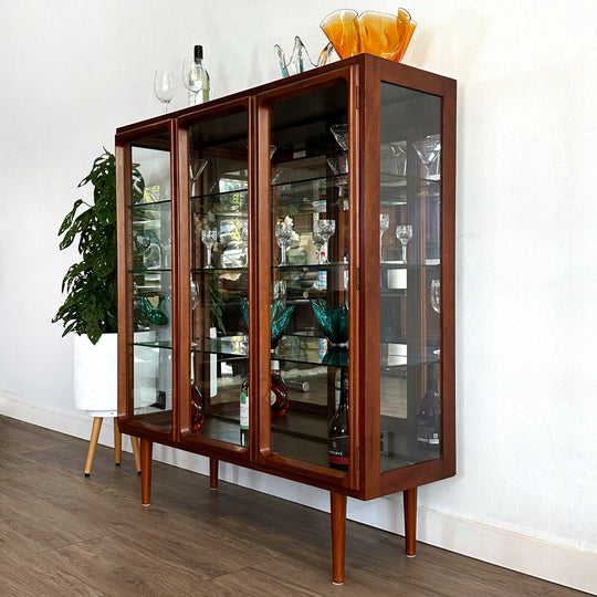 Mid Century Sideboard Display Cabinet by Chiswell