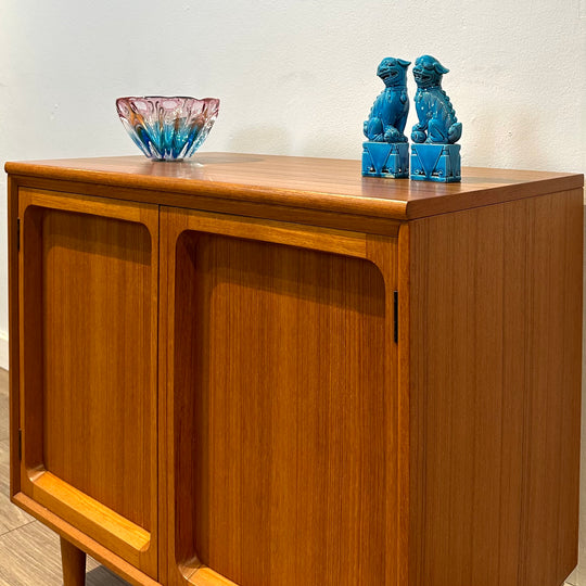 Mid Century Teak Sideboard LP Record Cabinet by Chiswell