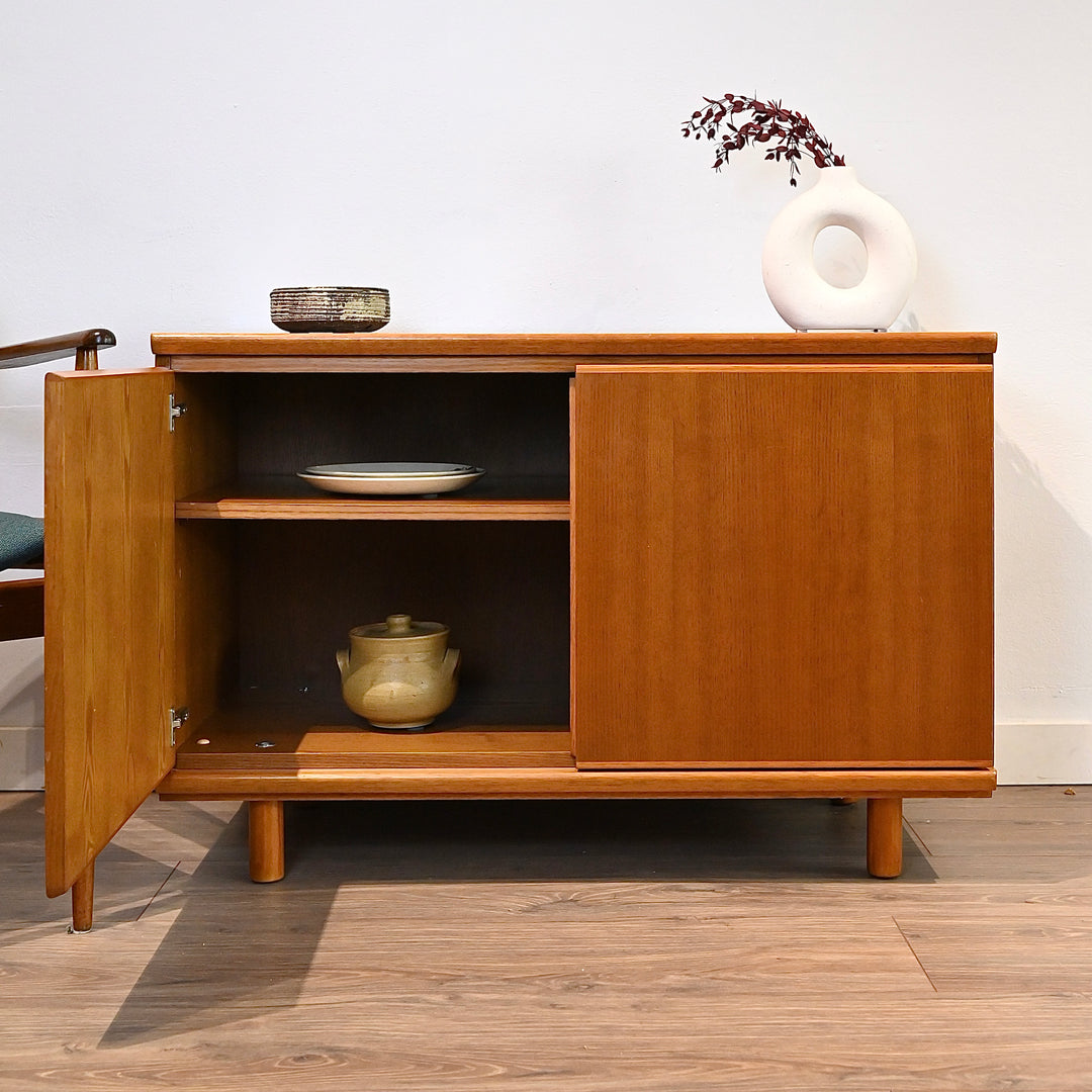 Mid Century Teak Sideboard LP Record Cabinet by Parker