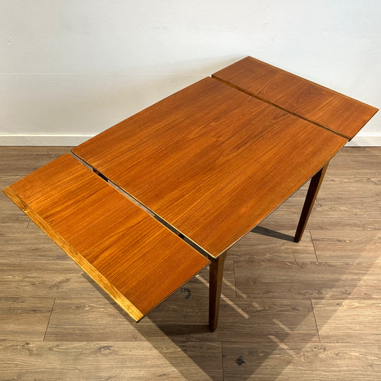 Mid Century Teak Extendable Dining Table by Fler