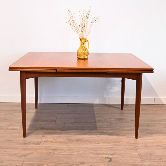 Parker Nordic Teak Mid Century Extendable Dining Table