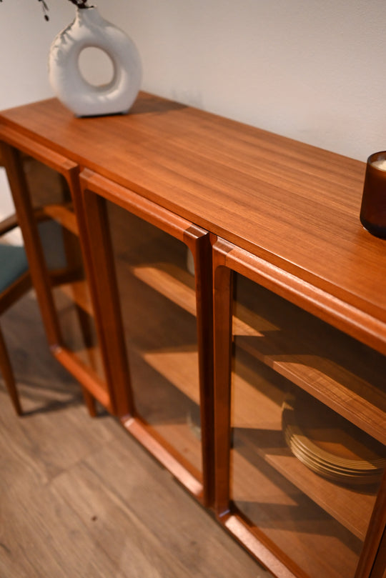 Mid Century Teak Sideboard Display Cabinet by Chiswell