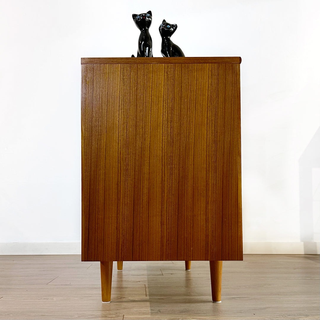 Mid Century Teak Sideboard LP Record Cabinet by Chiswell