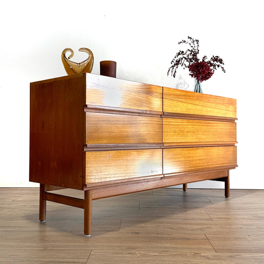 Mid Century Teak Dresser by Parker