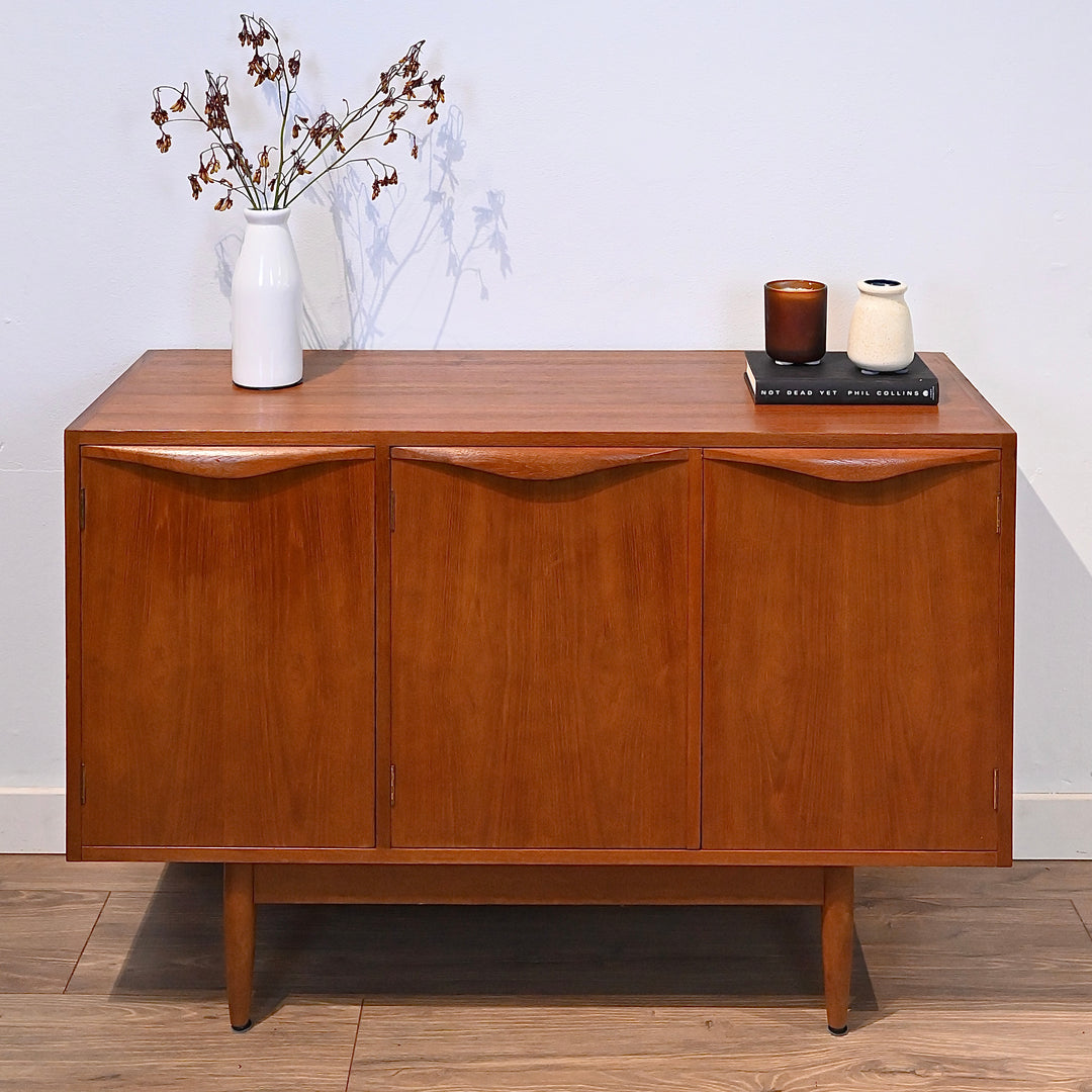 Mid Century Teak Sideboard LP Cabinet Buffet by Chiswell