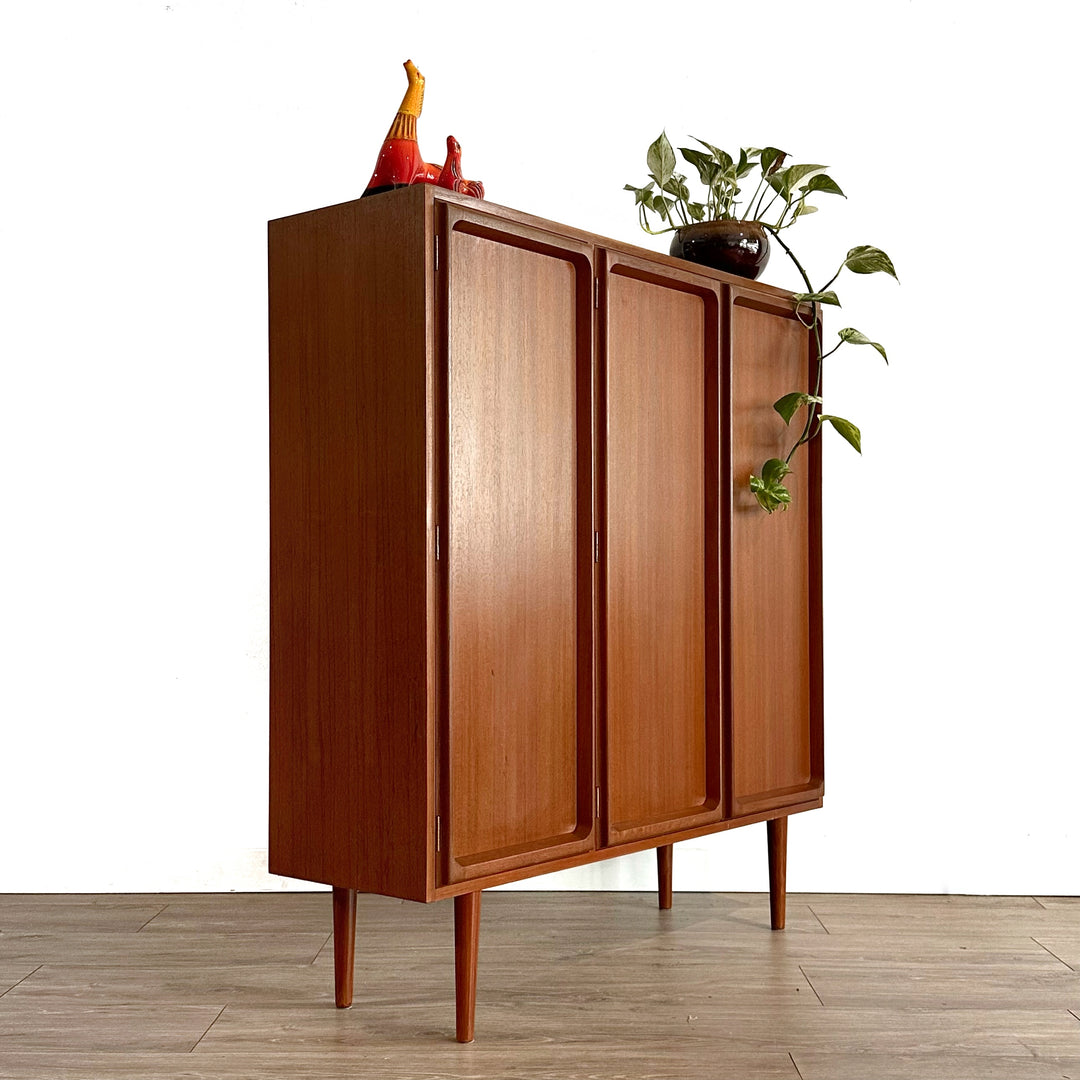 Mid Century Teak Sideboard Credenza Console by Chiswell