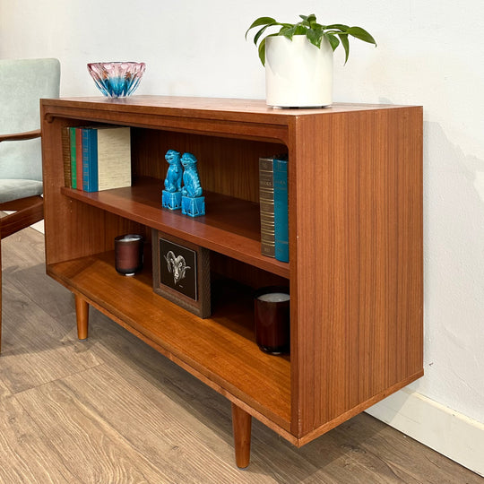 Mid Century Teak Sideboard LP Record Bookcase by Chiswell