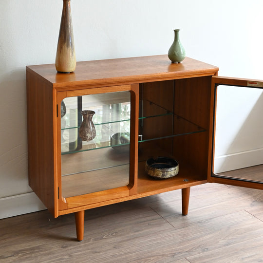 Mid Century Teak Sideboard Display Cabinet by Chiswell