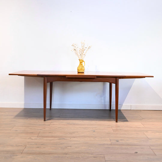 Parker Nordic Teak Mid Century Extendable Dining Table