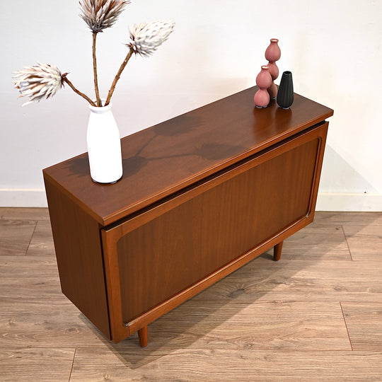 Mid Century Walnut Sideboard Cabinet by Noblett