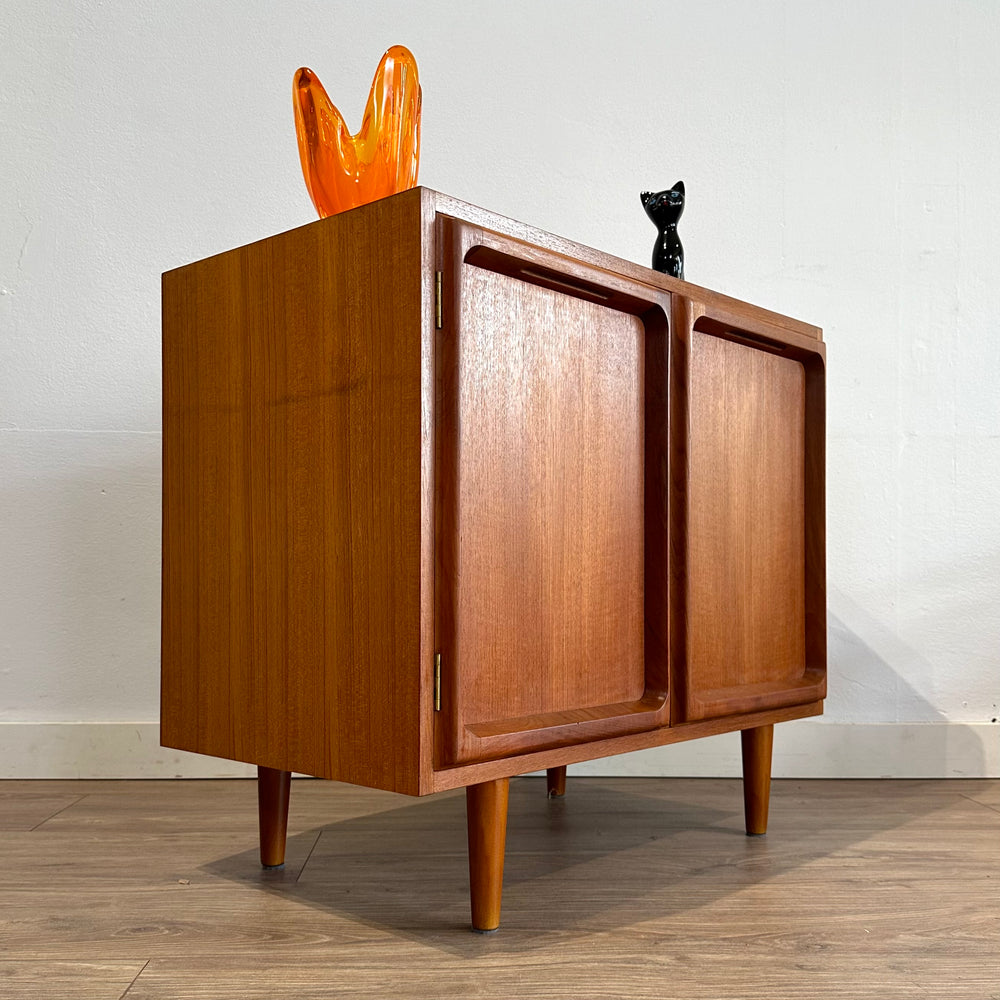 Mid Century Teak Sideboard LP Record Cabinet by Chiswell