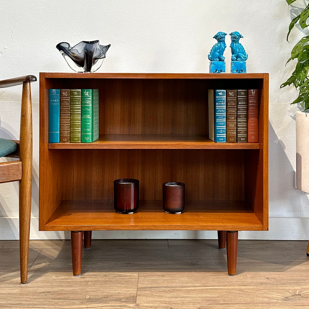 Mid Century Teak Sideboard LP Record Cabinet Bookcase by Chiswell