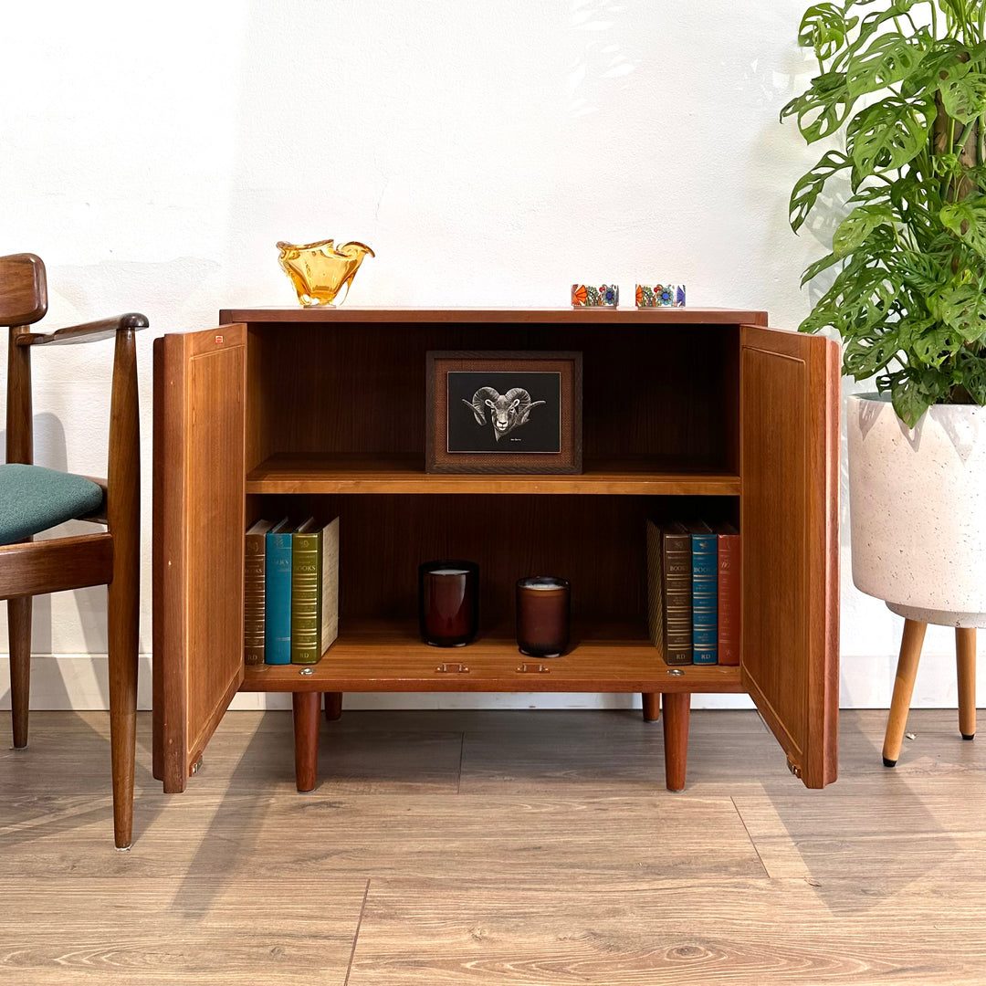 Mid Century Teak Sideboard LP Record Cabinet by Chiswell