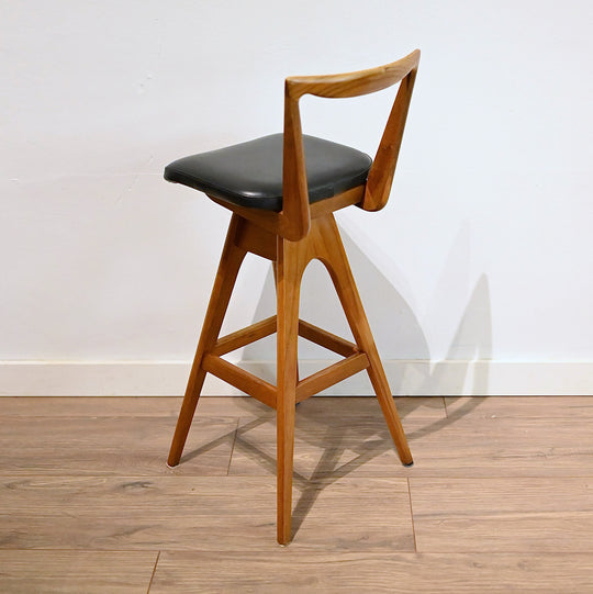 Mid Century TH Brown 'Danish' Kitchen Bar Stool