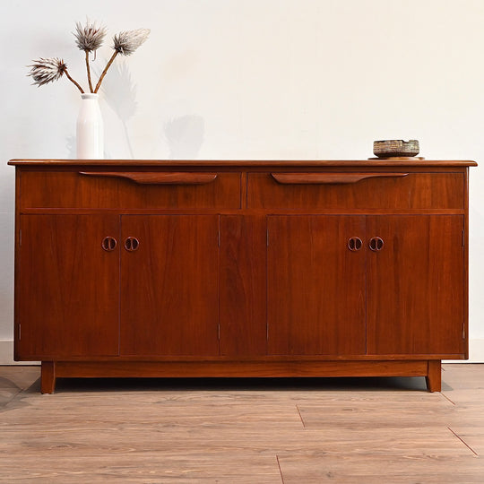 Mid Century Teak hall stand sideboard buffet by Burgess Furniture