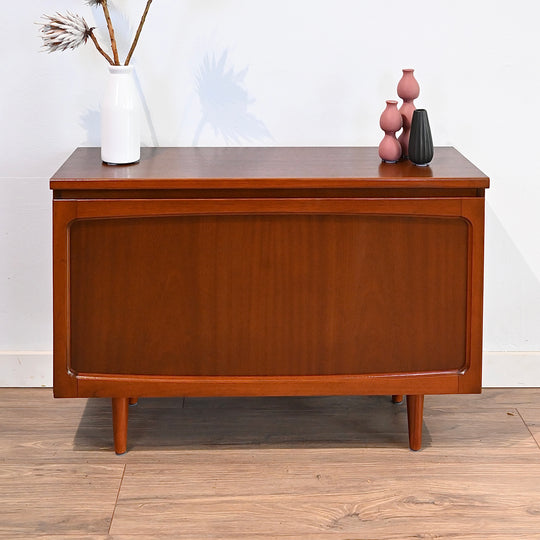 Mid Century Walnut Sideboard Cabinet by Noblett