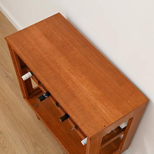 Mid Century Teak Wine Bar Storage Side table by Chiswell