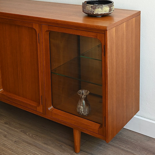 Mid Century Walnut Sideboard Bookshelf Cabinet