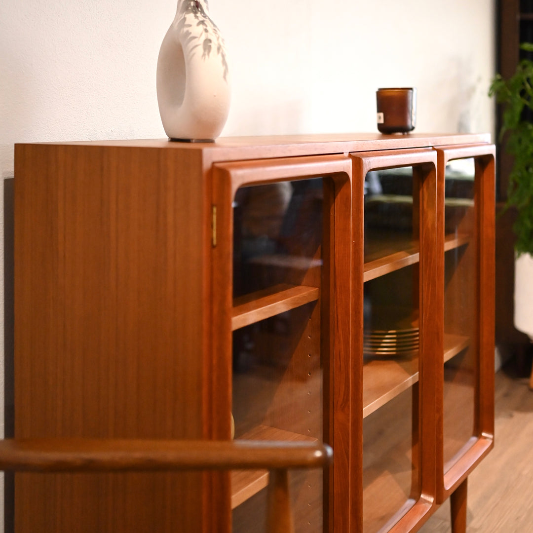 Mid Century Teak Sideboard Display Cabinet by Chiswell