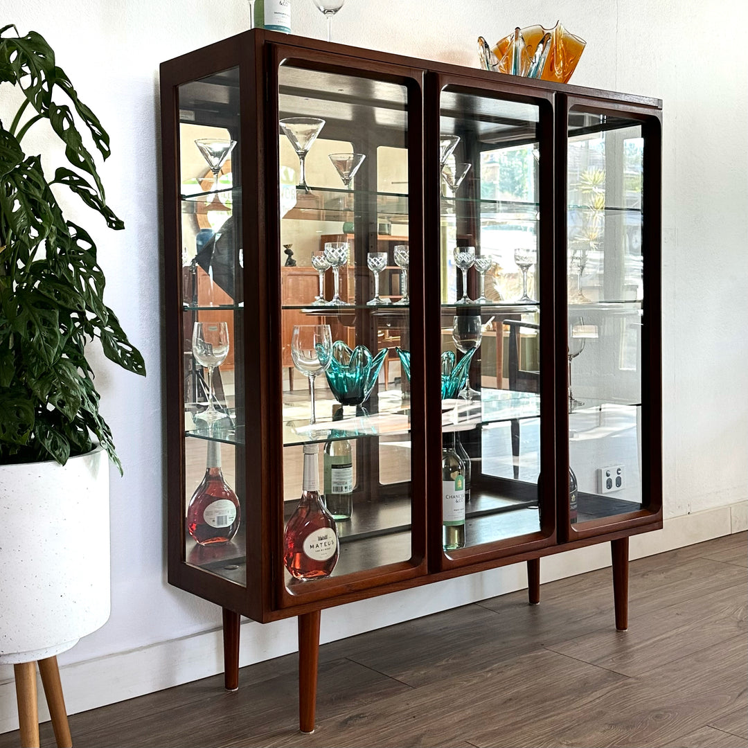 Mid Century Sideboard Display Cabinet by Chiswell