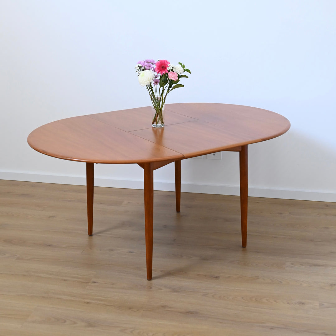 Parker Teak Round Extendable Dining Table