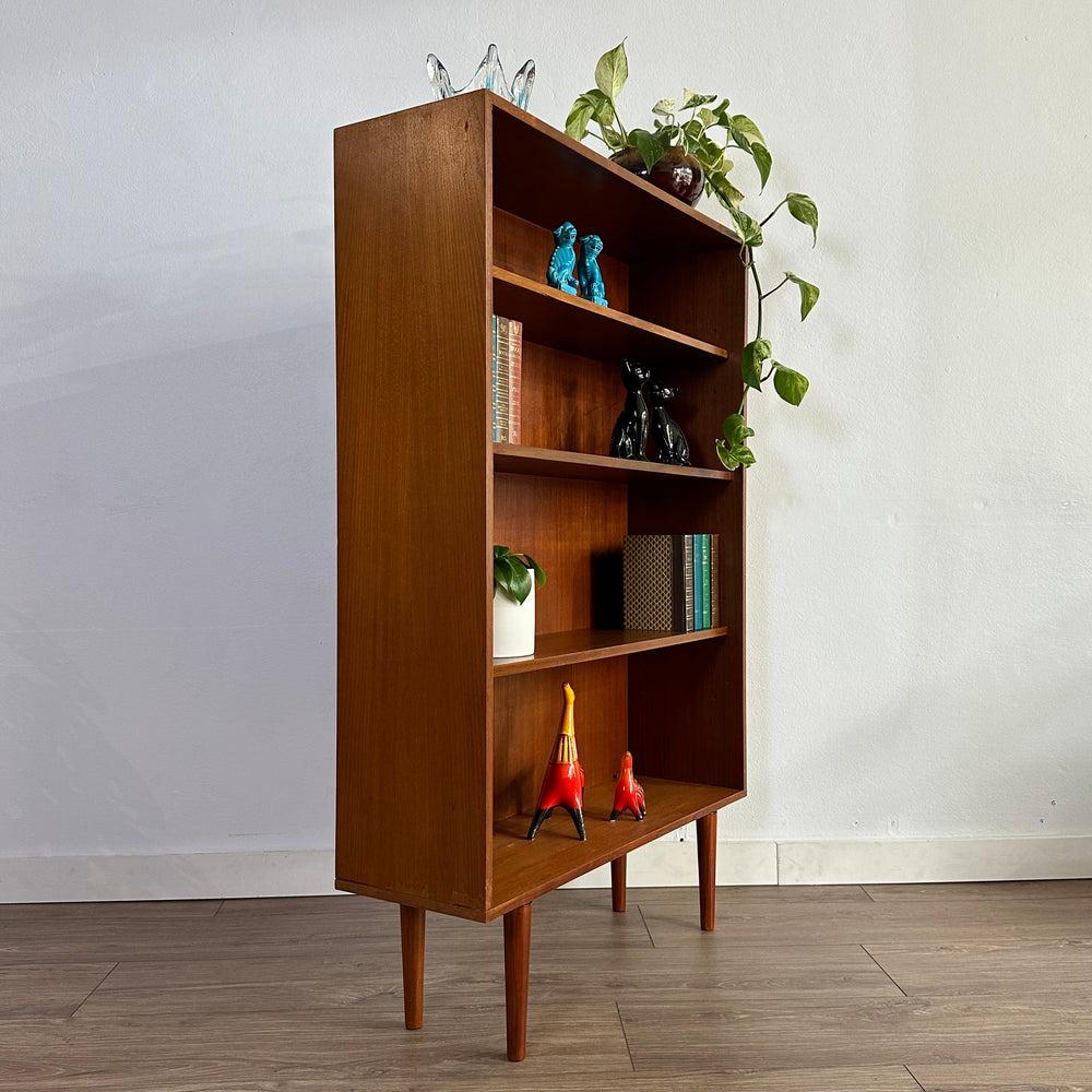 Mid Century Teak Bookshelf Bookcase Storage Shelving by Parker