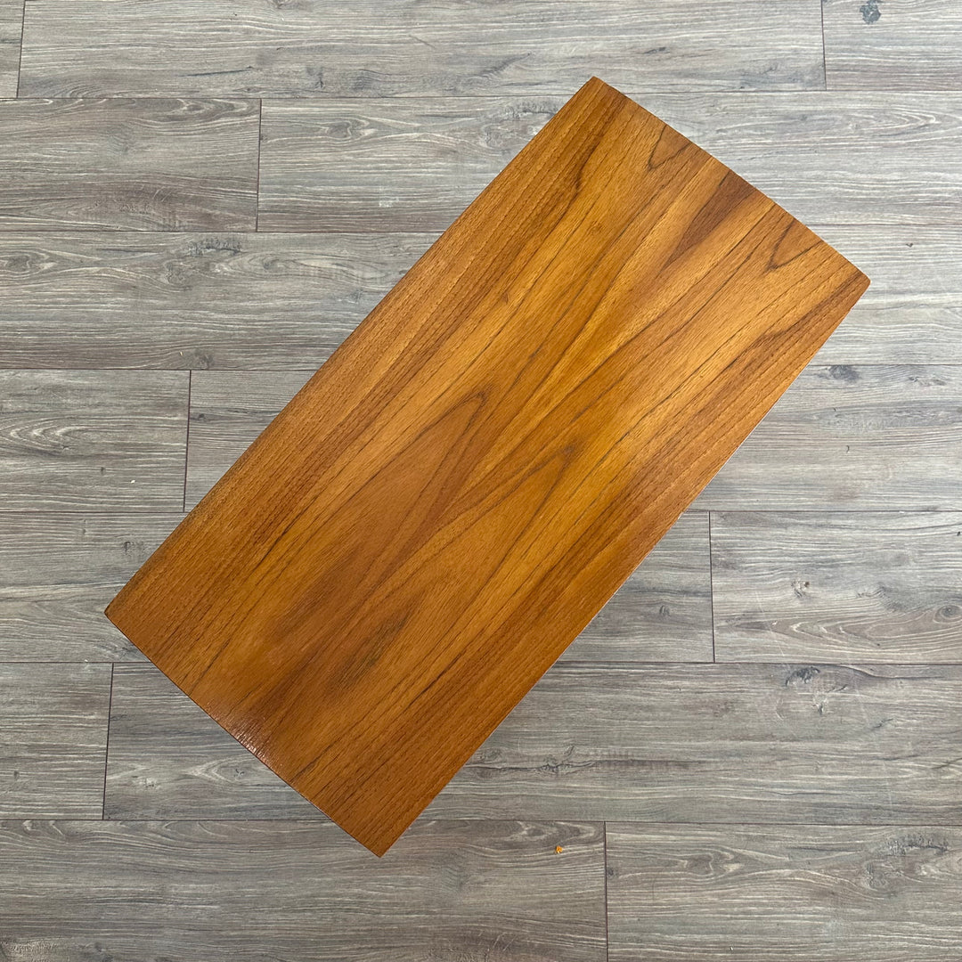 Mid Century Teak Coffee Table with Magazine Shelf