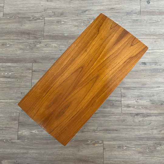 Mid Century Teak Coffee Table with Magazine Shelf