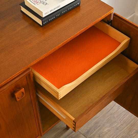 Parker Teak Mid Century Sideboard Buffet Cabinet