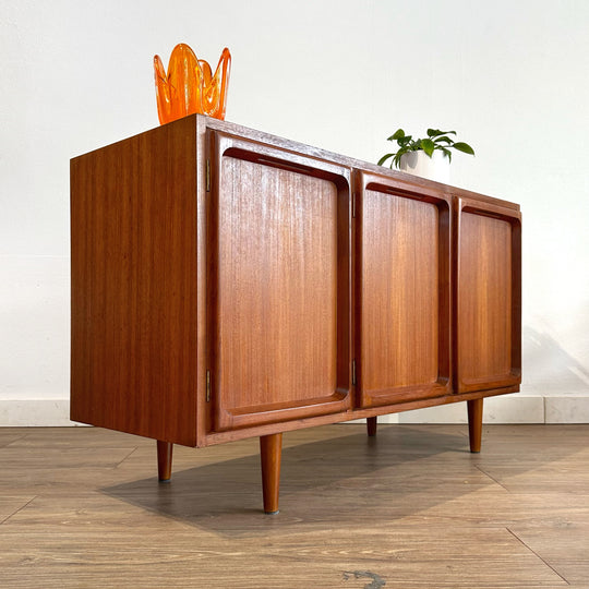 Mid Century Teak Sideboard LP Record Cabinet by Chiswell