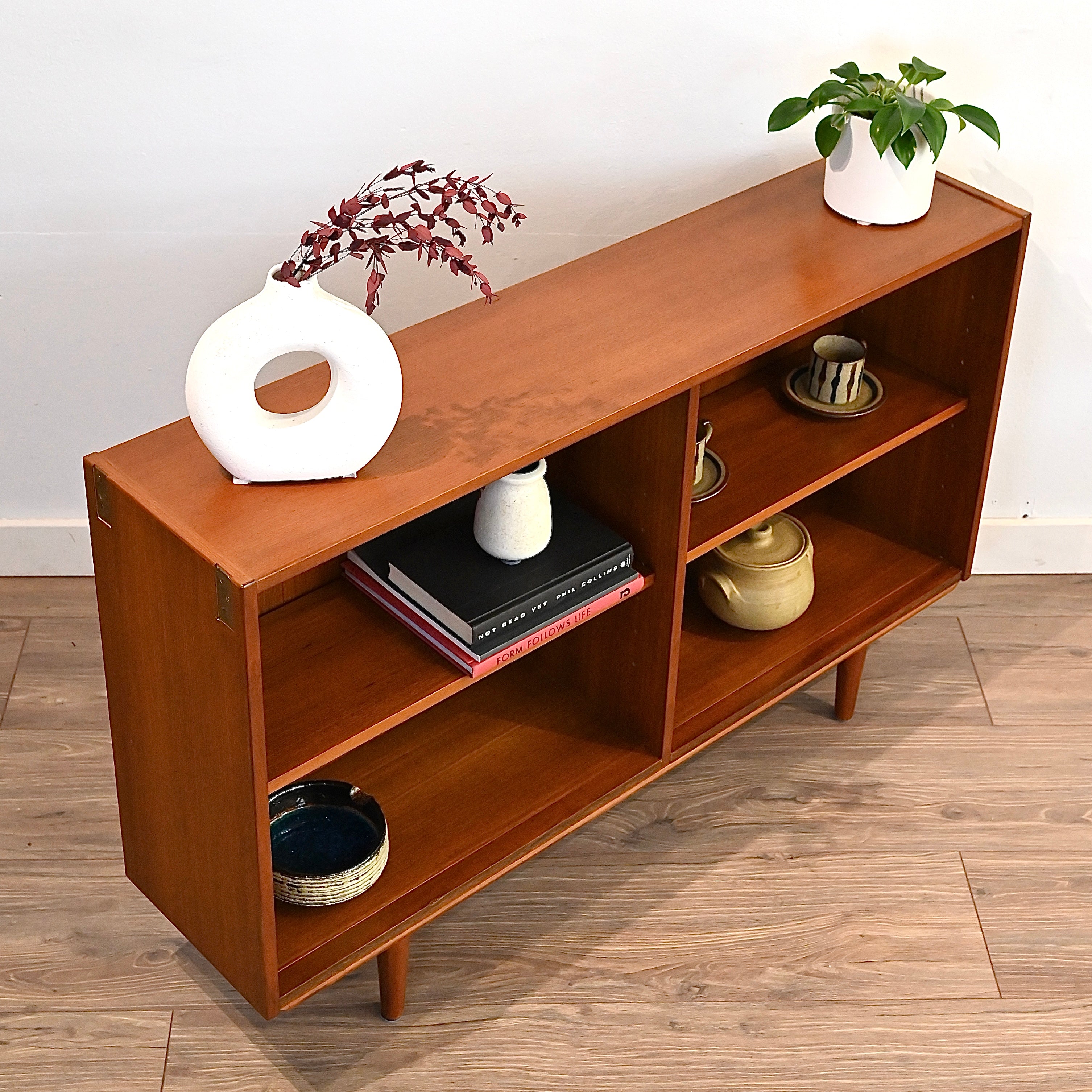 Parker Mid Century Teak Sideboard Bookcase Bookshelf Storage – retro bay