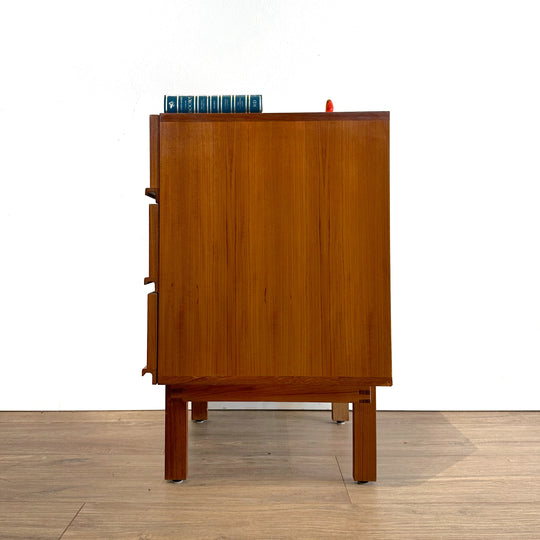 Mid Century Teak Bedside Table Drawers Dresser by Parker