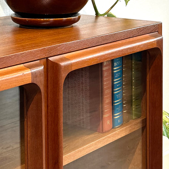 Mid Century Teak Sideboard LP Record Display Cabinet by Chiswell