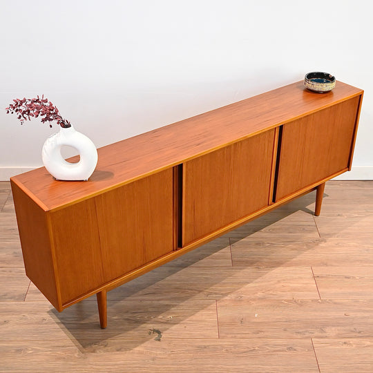 Mid Century Teak Sideboard Credenza Entertainment Unit by Kolter