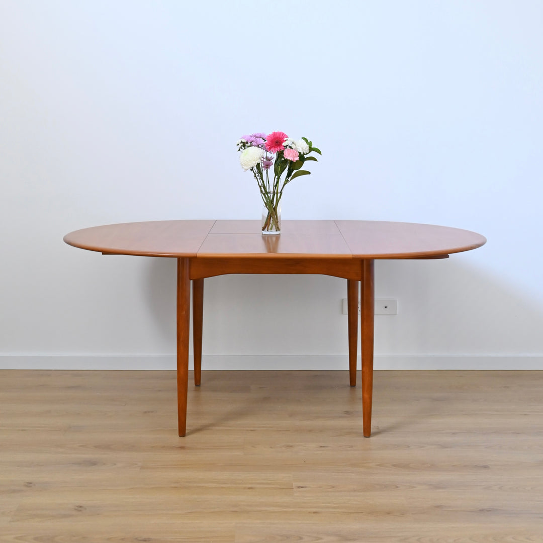Parker Teak Round Extendable Dining Table