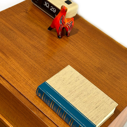 Mid Century Teak Bedside Table Drawers Dresser by Parker